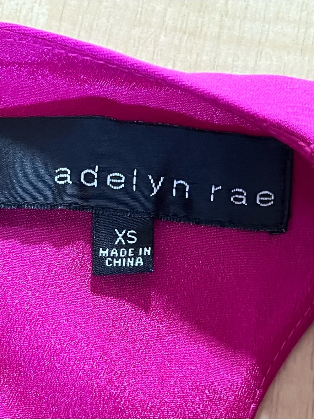 Adelyn Rae Fuchsia Pink Wrap Mini Dress Sleeveless Asymmetrical Hem Size XS Chic - Picture 5 of 7